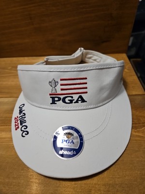 NEW Ahead Visor 2023 PGA Oak Hill CC Golf Adjustable Classic Fit High Rise White