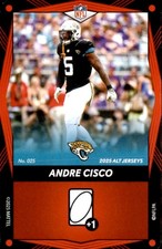 2025 Uno Elite Alternate - Red Andre Cisco Jacksonville Jaguars # 025