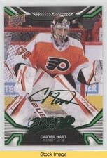 2022-23 Upper Deck MVP Green Script SP Carter Hart #31 READ 0qr0