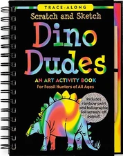 Scratch & Sketch Dino Dudes - spiral_bound Peter Pauper Press|Heather Zschoc...