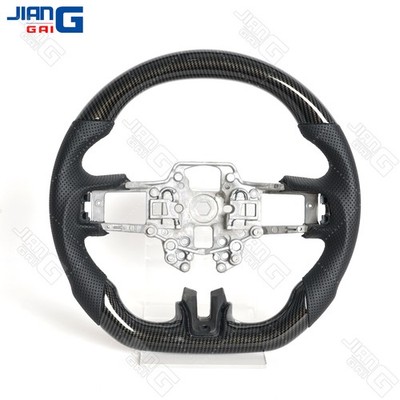 HYDRO DIP Carbon Fiber Steering Wheel Fit Ford Mustang GT 2015-2017 Black Line