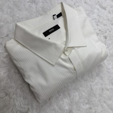 Hugo Boss Tuxedo Button Shirt Mens 18 34/35 White French Cuffs Formal Menswear
