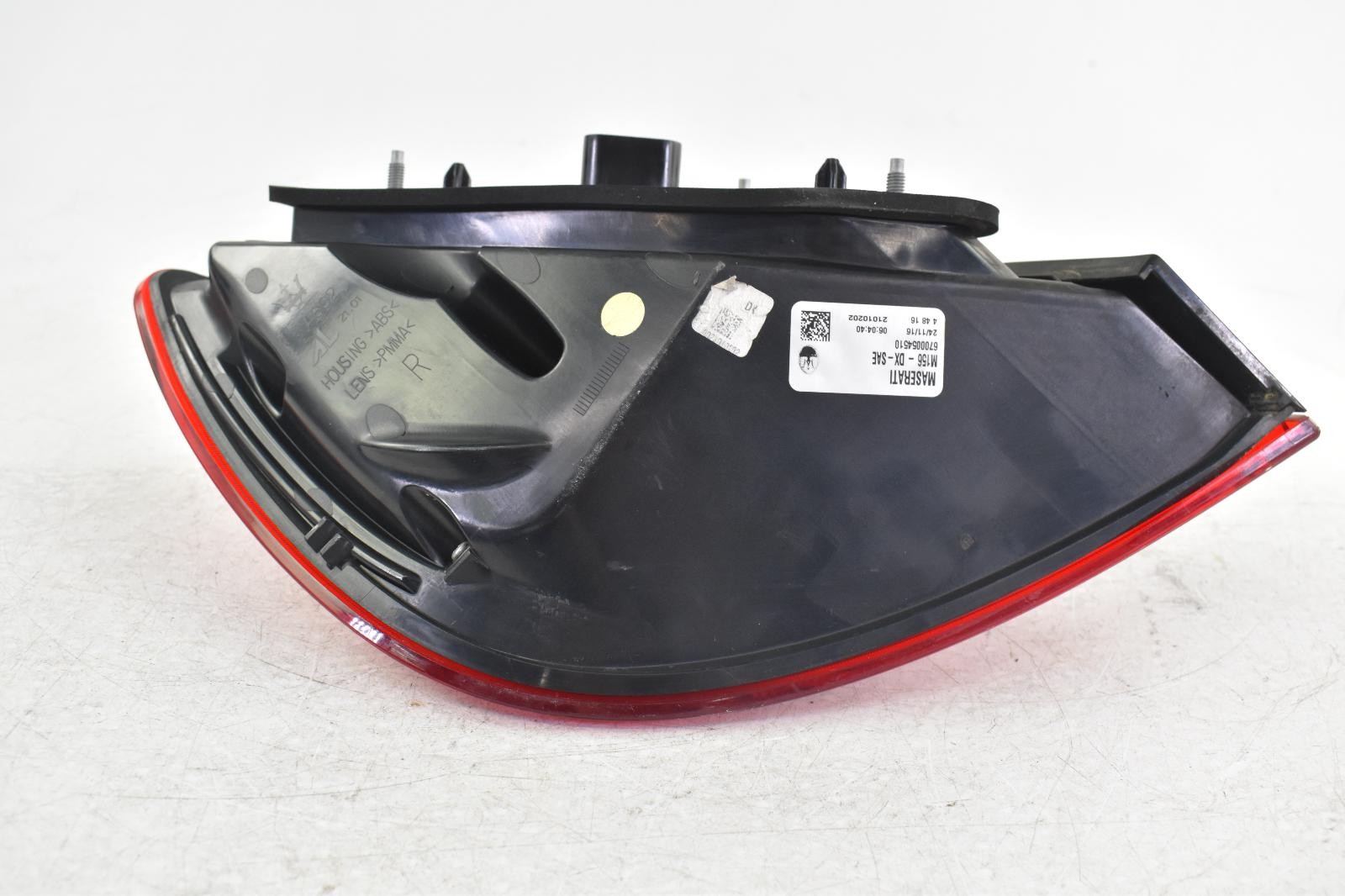 Used Tail Light Assembly fits: 2017 Maserati QUATTROPORTE  Grade A
