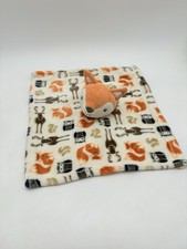Hudson Baby Fox Loveys Exit Blanket Baby Plush Toy Nursery Animal Print Deer Owl