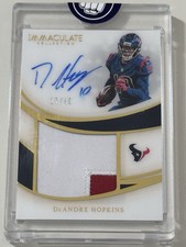 2019 Immaculate Collection Deandre Hopkins Patch Auto /49 #PPA-DHO Texans/Ravens