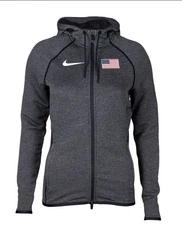 Nike Tech Fleece Usa Hoodie Jacket Dark Gray Women’s Size S CT4042-001 New