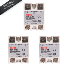 3pcs Solid State Relay SSR-40DA Single Phase SSR-40DA,