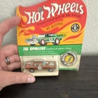 Hot Wheels The Spoilers Nitty Gritty Kitty 1969 Orange Diecast Collector button