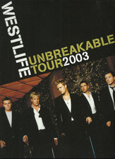 WESTLIFE unbreakable tour 2003 TOUR PROGRAMME 32 pages