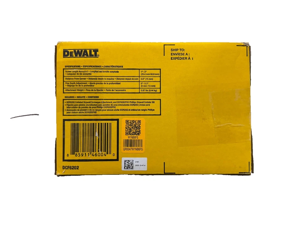 Accesorio intercalado para paneles de yeso DEWALT DCF6202 - Carga rápida, ajustes sin herramientas Foto 2 de 2