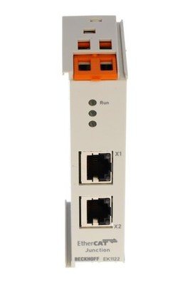 Beckhoff EK1122 2 x RJ45 2-port EtherCAT Junction Module Used Free Shipping