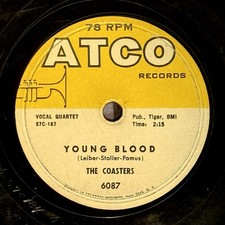 The Coasters - Atco 78 RPM &ldquo;Searchin&rdquo; / &ldquo;Young Blood&rdquo; Leiber/ Stoller  R&B/Rock