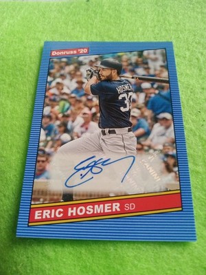 2020 Donruss Eric Hosmer auto SD Padres/KC Royals, #86SEH /Blue