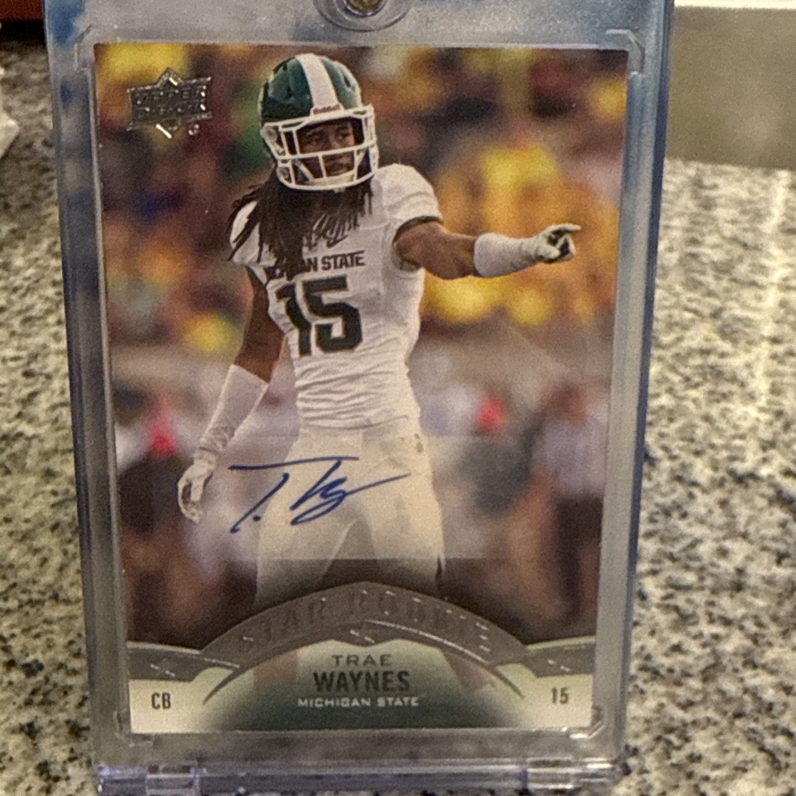 Trae Waynes 2015 Upper Deck Star Rookie Michigan State #193 Auto Autograph