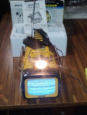 Vector Toughbrite Storm Tracker VEC135 TV Lantern AM/FM Radio with Weather Alert