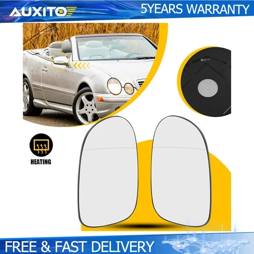 For Mercedes-Benz CLK55 Mirror Glass Replacement Heated w/Backing Left & Right B