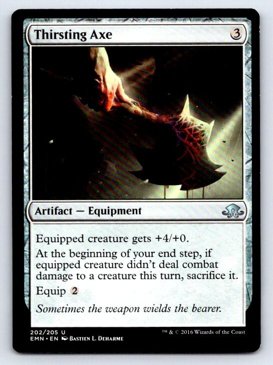 Thirsting Axe Uncommon Eldritch Moon Magic: The Gathering