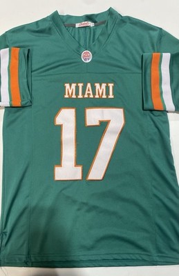 Shxinet Mens Green NFL Miami Dolphins Jaylen Waddle #17 Football