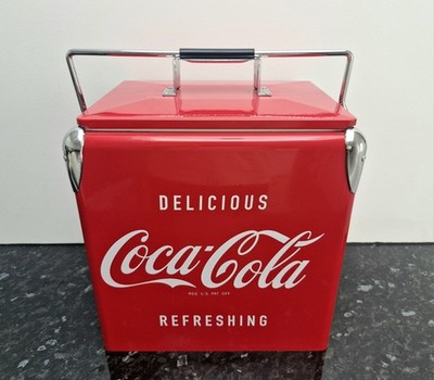 Coca-Cola Eistruhe Kühlbox Camping Picknick Kühlbox mit Flaschenöffner 13L