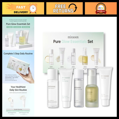 5-Step Hydrating Skincare Set - Travel Size Essentials Kit for Glass Skin, Gift