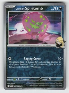 Cynthia's Spiritomb 129/182 Destined Rivals Reverse Holo
