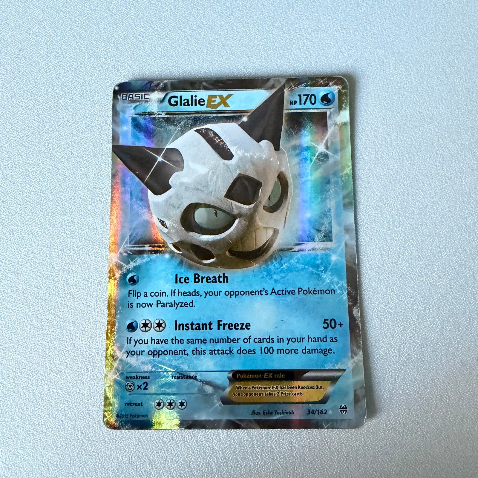 Pokémon Glalie EX 34/162 Breakthrough Holo