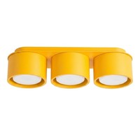 Deckenleuchte Aluminium Gelb GX53 Esszimmer 3-Flammig L:32,4 Cm Deckenlampe BüRo