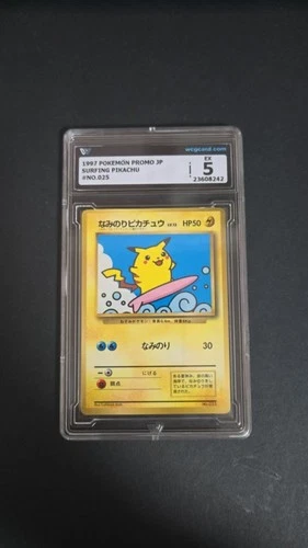 1997 POKEMON PROMO JP SURFING PIKACHU #NO.025 wcg 5 ≈ psa 5