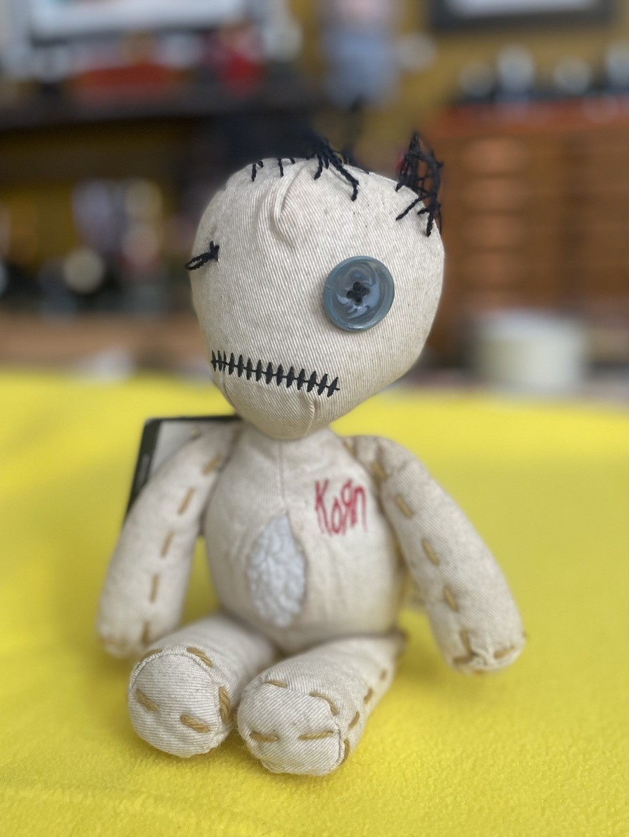 KORN Red logo stitching Issues Sick Twisted Tour Rag Doll WT RARE