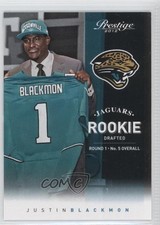 2012 Playoff Prestige Rookie Variation Justin Blackmon (Draft Day) #270 9cg