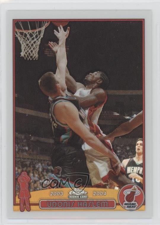 2003-04 Topps Chrome Refractor Udonis Haslem #164 Rookie RC