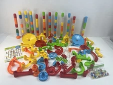 Large Marble Run Set Fat Brain Children's Building Toy w/Marbles Over 150 Pieces