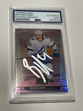 Brayden Point Signed Card Slabbed PSA DNA PSA/DNA OPC Platinum Sunset Auto IP a