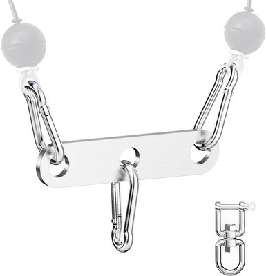 Stainless Steel Double to Single Pulley Adaptor Plate with Swivel for Cable M