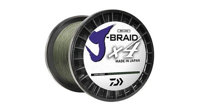 Daiwa J-Braid X4 30lb 3000yd Dark Green Braided Fishing Line Bulk Spool