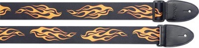Stagg STE FLAME Gitarrengurt aus Terylene mit Dragon Motiv
