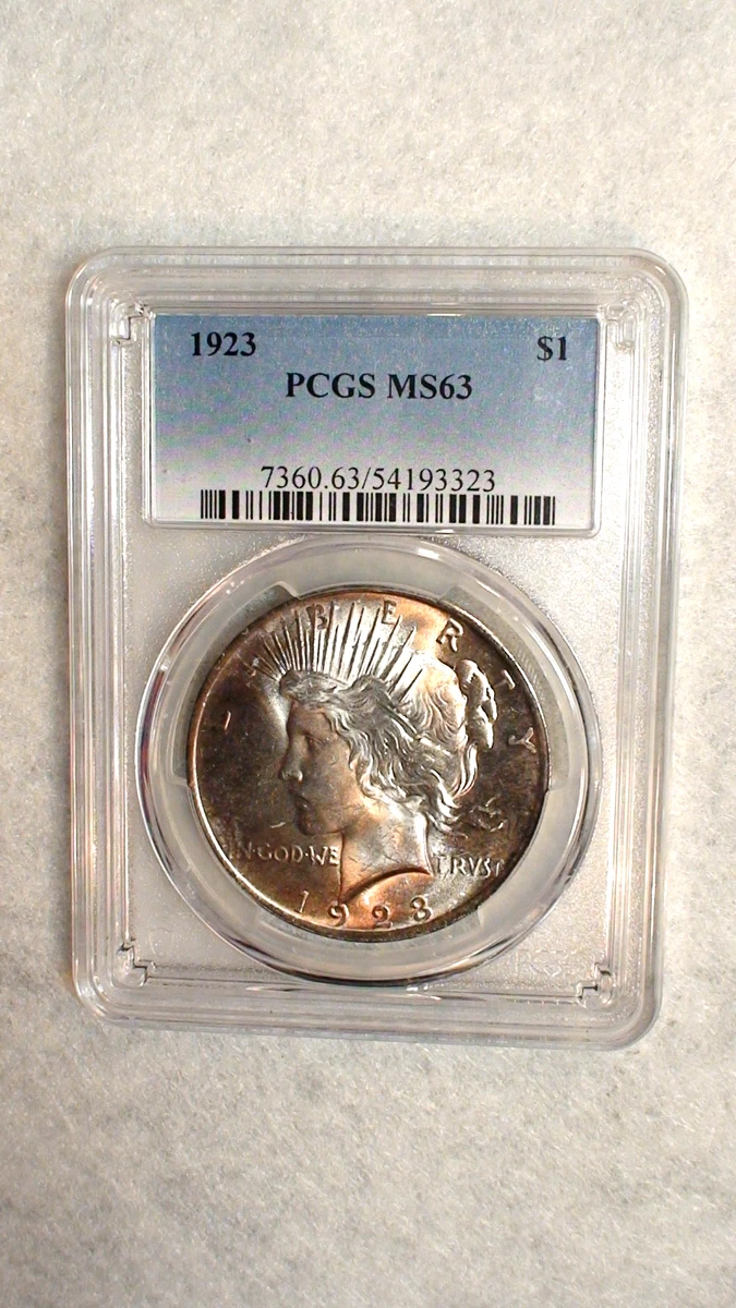 MS 63 Graded Peace Dollars 1921-1935 for sale | eBay