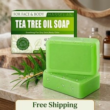 Veloma Antifungal Soap Bar Tea Tree Oil Face & Body Wash Skin Cleansing Relief