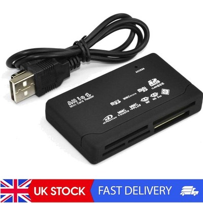 High-Speed USB 2.0 Multi Kartenleser für SD, Micro SD, CF, M2, MMC, XD, MS Karten