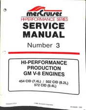 MerCruiser Hi-Performance Series Service Manual Number 3 for GM V-8 Engines