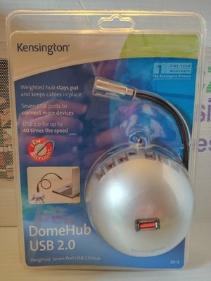Kensington Usb Hub 7-Port with Ac Wal Wart Dome Model K33118A H62