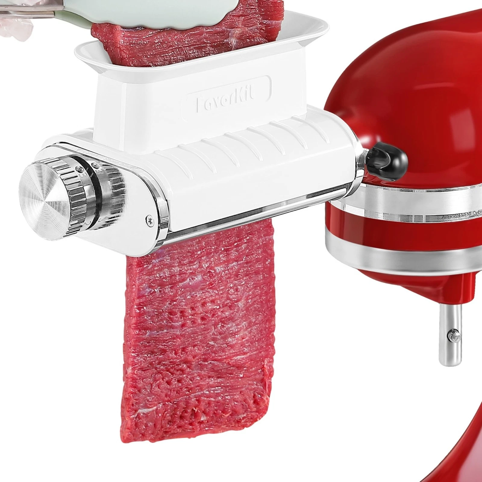 Adjustable 3 Thickness Meat Tenderizer Attachment for Kitchenaid Mixers, Dish...