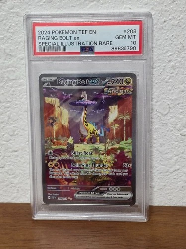 Raging Bolt ex 208/162 Temporal Forces Special Illustration Rare PSA 10 GEM Mint