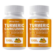 Turmeric Curcumin with BioPerine Black Pepper 95 Curcuminoids 1950mg 60 Caps
