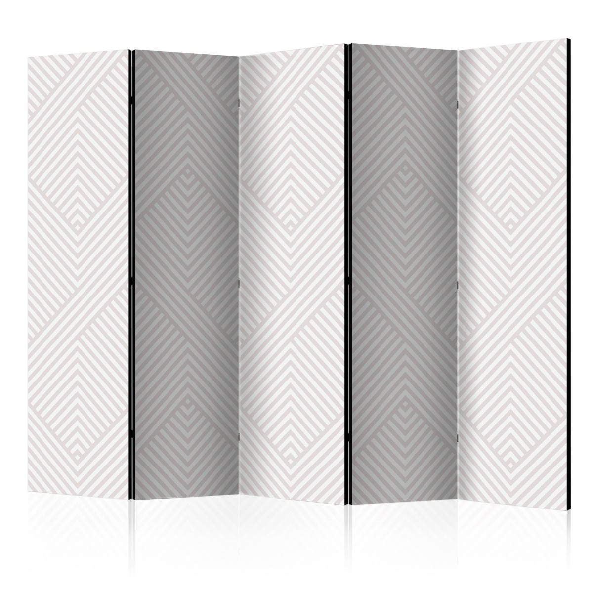 Paravent 5 volets Broken Lines cloison amovible pour cacher un lit ou un dressing