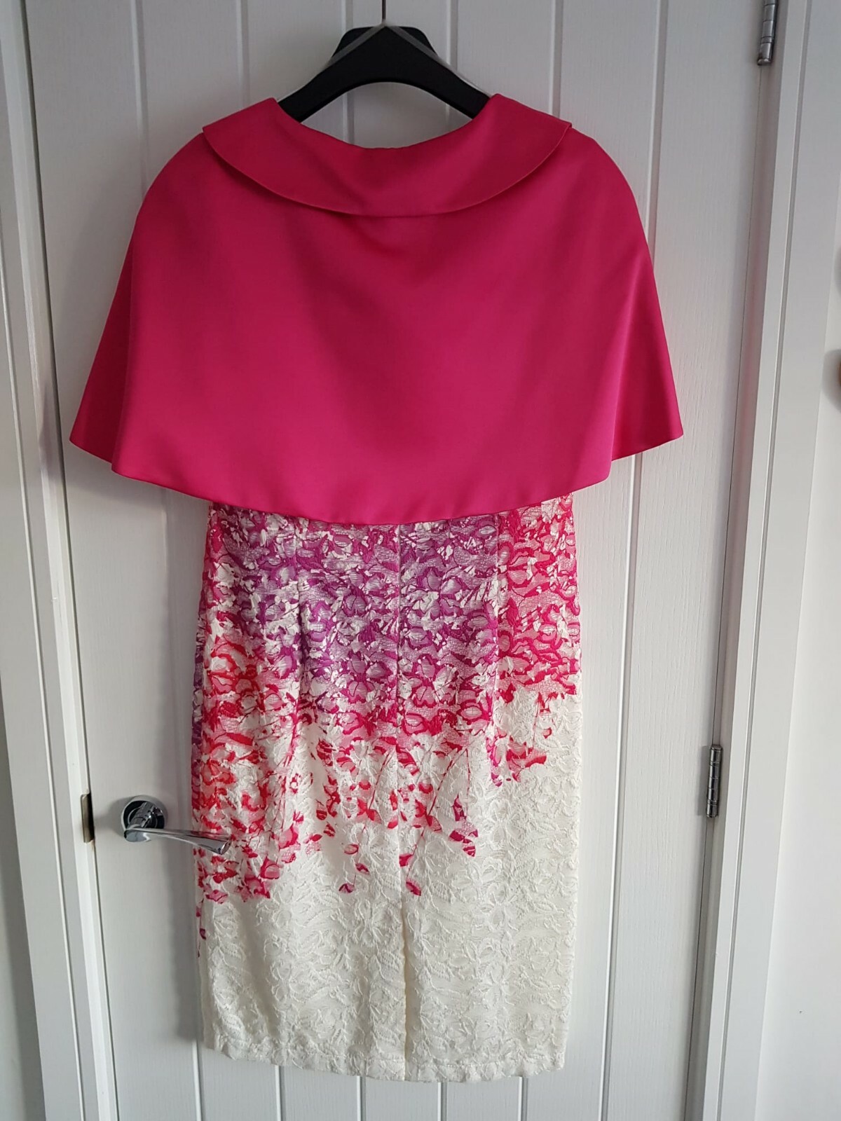 Ladies Special Occasion Dress And Wrap Size 8 Hot Pink eBay