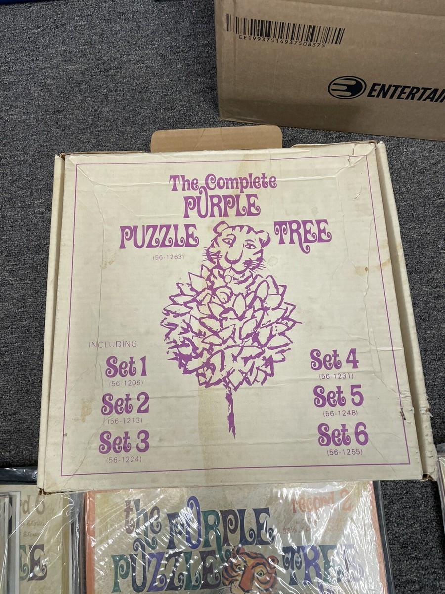The Purple Puzzle Tree Complete 6 Record LP Set and Books Vintage