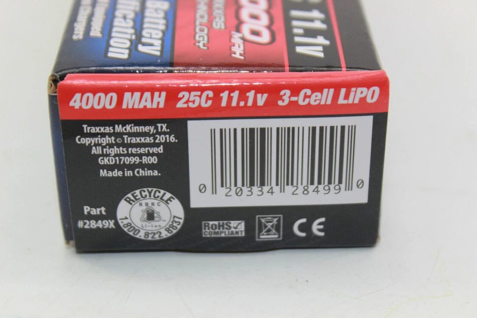 TRAXXAS TRX 2849 X 4000mAh 11,1V 3-Zellen 25C LiPo mit iD-Stecker NEU in OVP - Bild 2 von 4