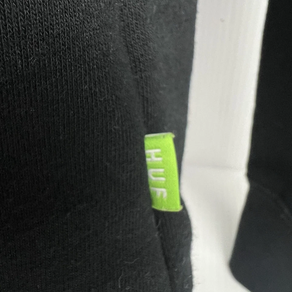 HUF Worldwide 20 Year Anniversary Crew Neck Graphic Sweater Mens XL Black/Blue - Image 3 of 4