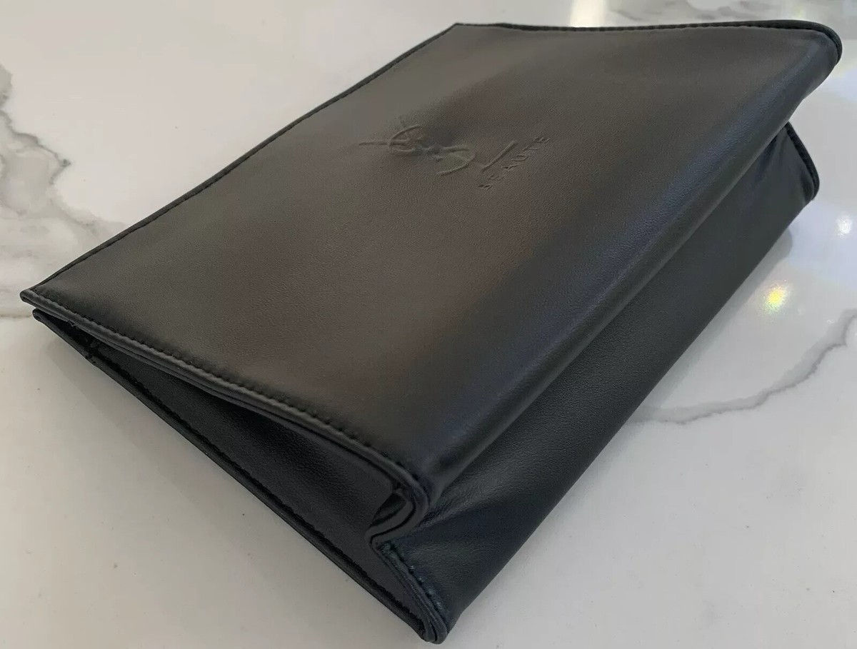 ル*フ様 YSL BEAUTE ブラック ポーチ YSL Yves Saint Laurent BEAUTE Black Pouch 16.5 cm x 21 cm x depth